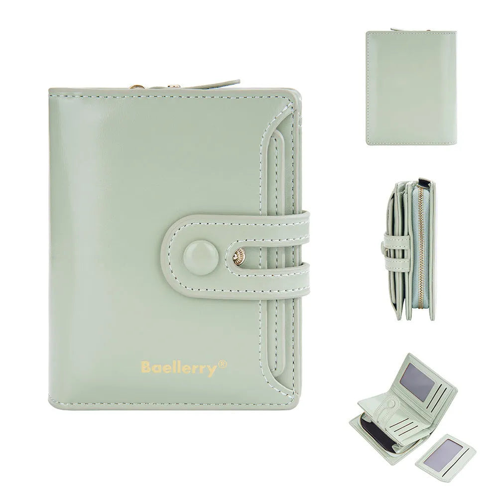 Women's PU leather card holder wallet in a choice of eight colours with polyester lining.