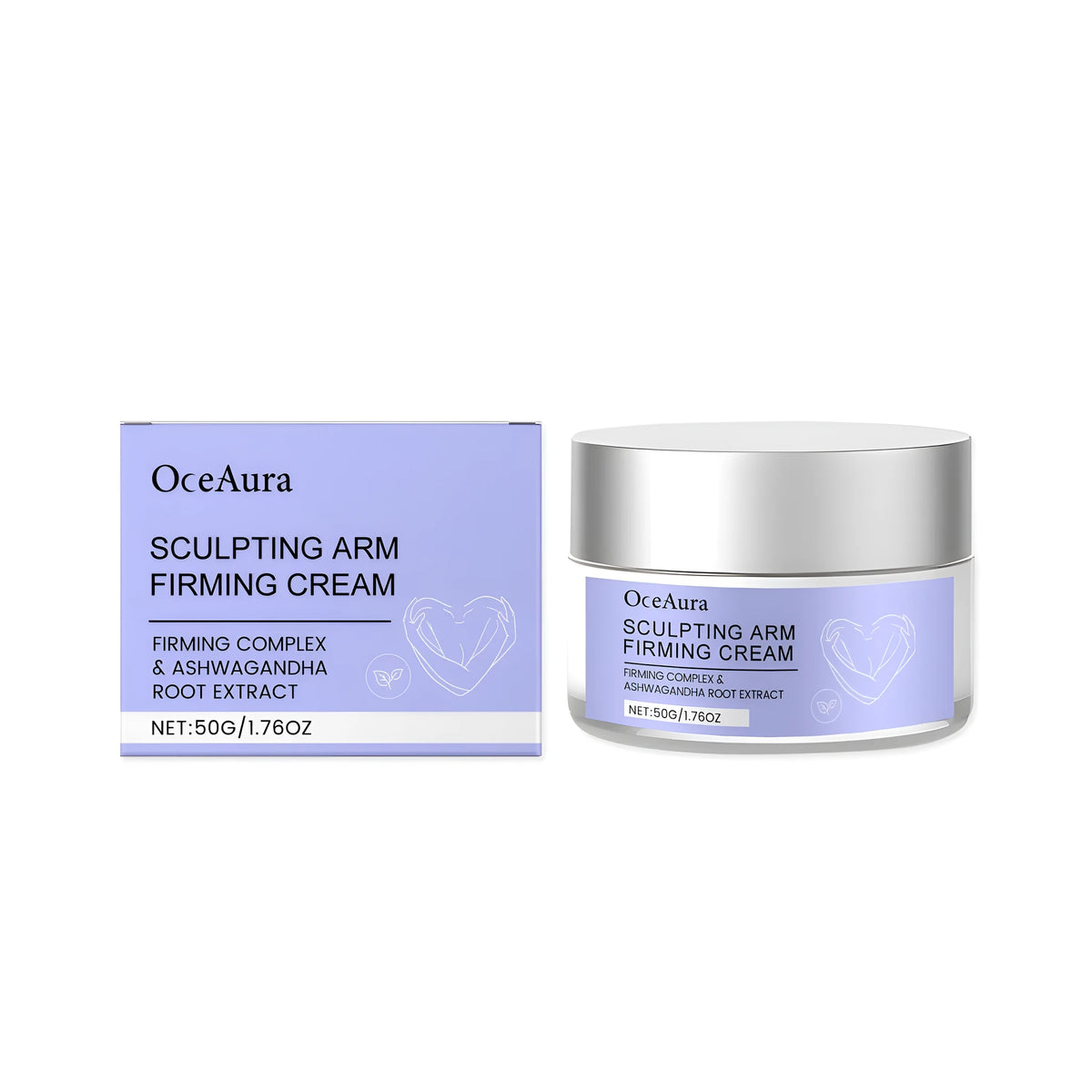50g moisturising and firming face cream with hyaluronic acid and retinol, white cream texture