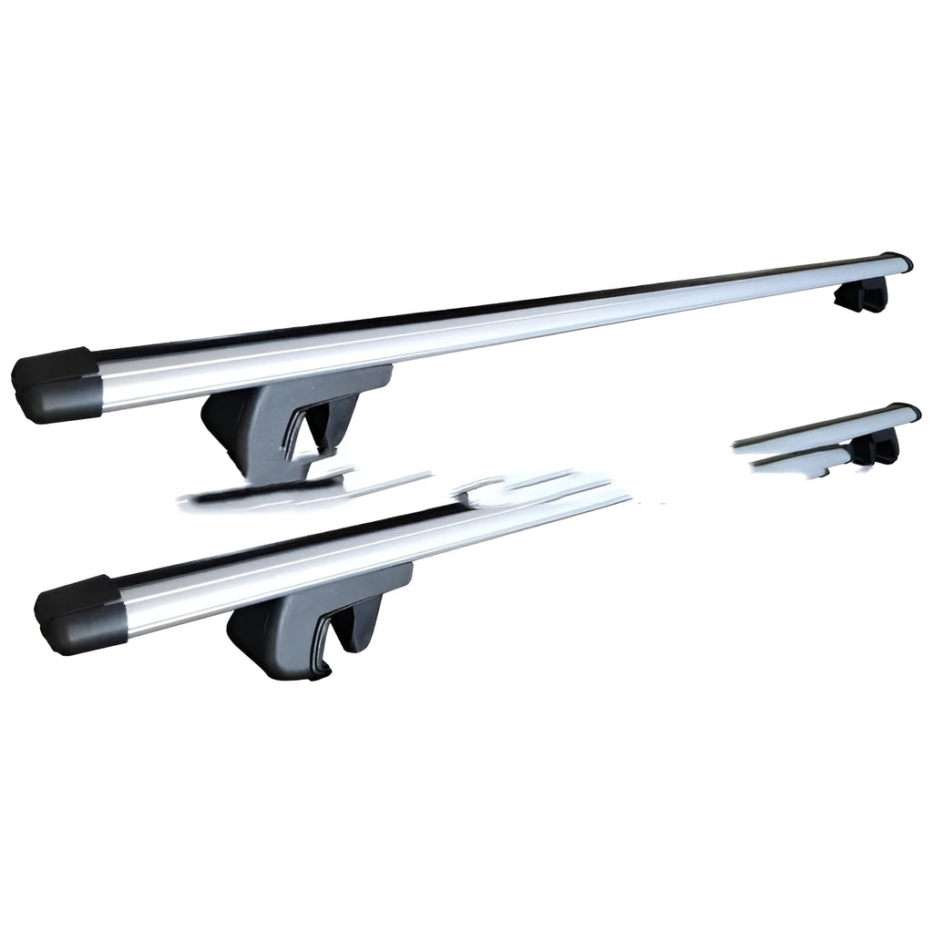 Alloy SUV roof rack crossbar modification kit set with adjustable length from 120cm to 135cm.