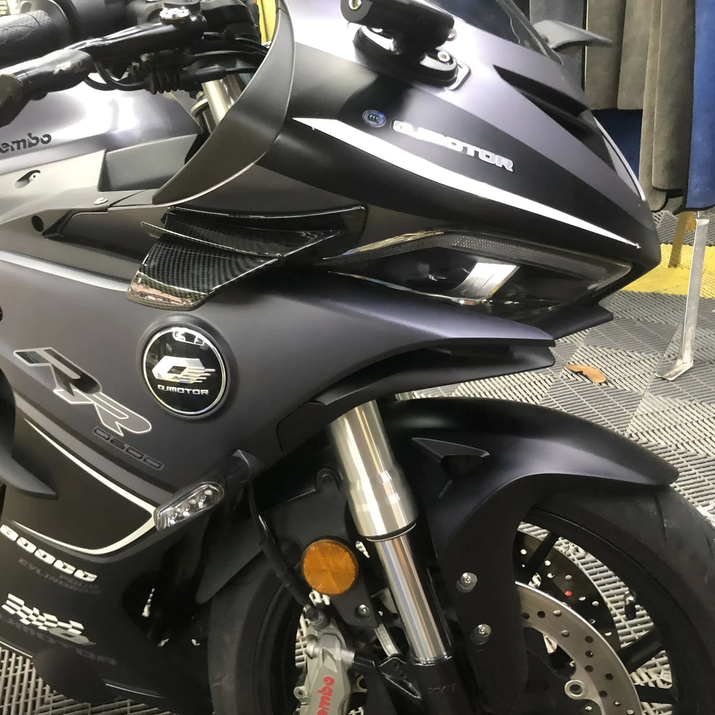 Universal motorcycle spoiler air diversion wing accessory 18x8cm with four pattern options