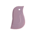 Penguin-shaped soft kitchen scraper for cleaning plates and removing food stains
