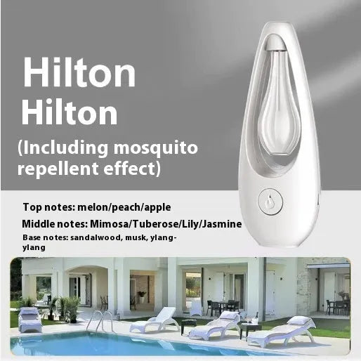 Ultrasonic aroma diffuser with mosquito repellent function in six scent options