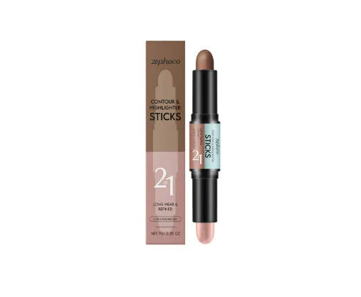 2-in-1 eyebrow highlighter and repair stick in a choice of three brown colours