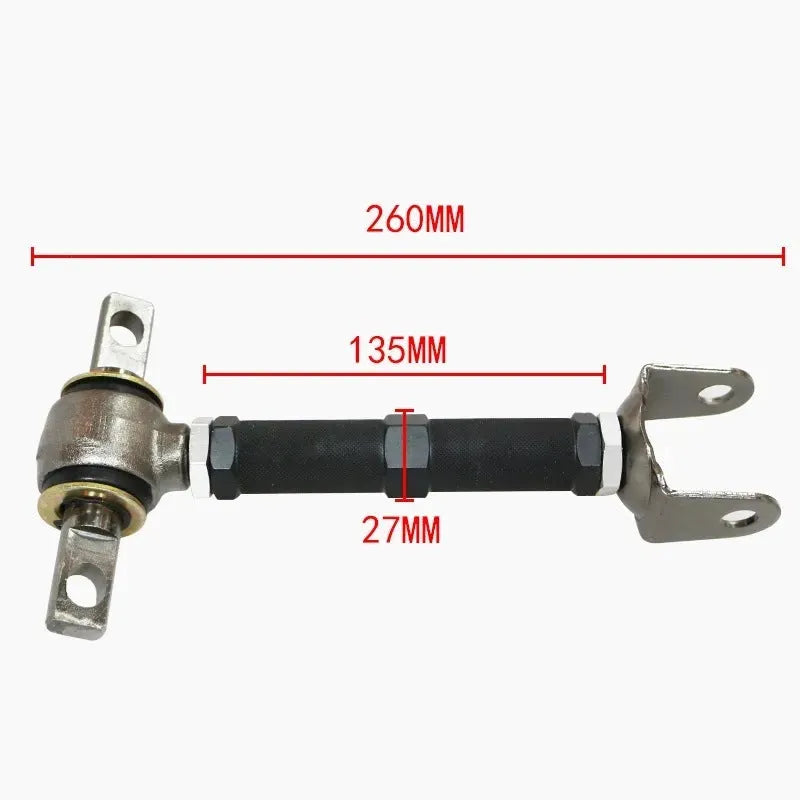 Blue aluminium pull rod rear wheel recliner for Honda Civic EP3 suspension