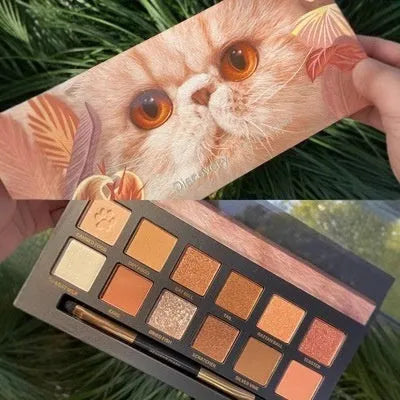 Explorer twelve-colour animal eyeshadow palette showing twelve different colour pans
