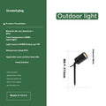 Aluminium outdoor ground lamp for garden lawn lighting with IP65 waterproof rating