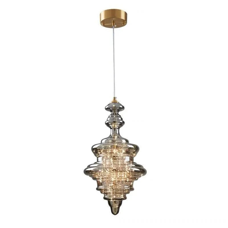Modern glass droplight chandelier ceiling light with adjustable height mechanism