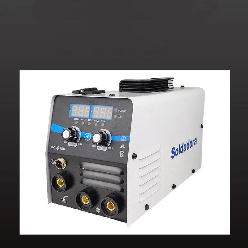 Multi Functional Gas Shielded Welding Machine Dual Voltage 110V Set Portable DC Inverter Welder for Metallic Carbon Steel Welding Machine US Electrical Outlet