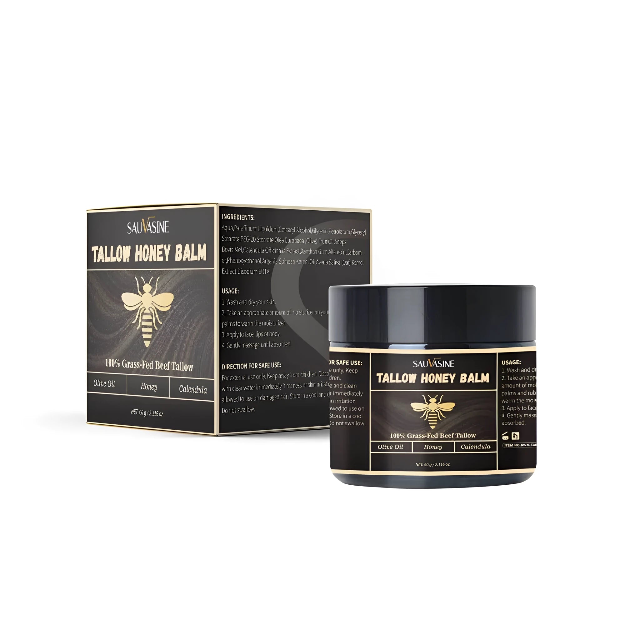 A single 60g jar of Butter Honey face and body cream for universal skin types.
