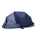 Folding cloth cat travel tent in L code size with half-mesh ventilation panel