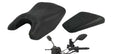 Black nylon mesh motorcycle seat cover suitable for Italika 280z model