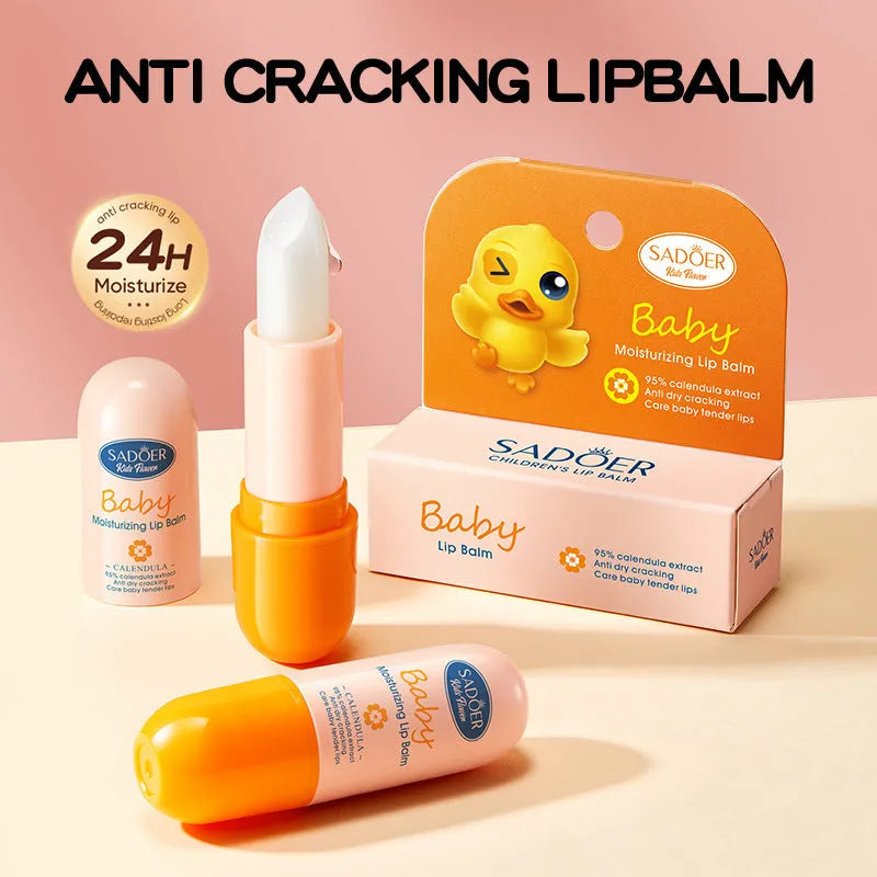 Anti-chapped moisturising lipstick tube in various net content weights from 2.7g to 4.5g.