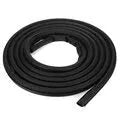 Black rubber sliding door seal for Toyota Hiace high roof, shown as a 5 metre long strip.