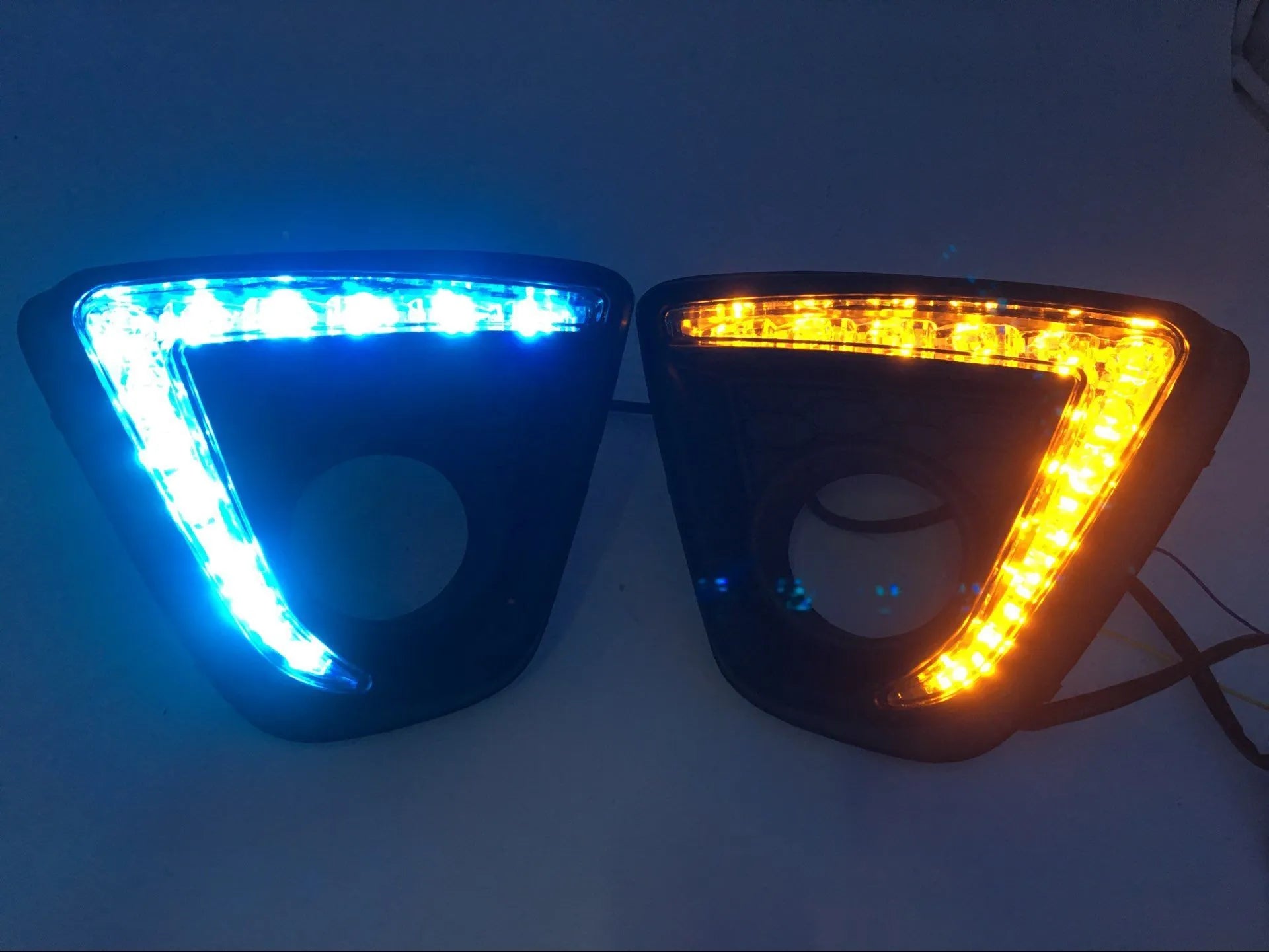 Mazda CX-5 daytime running light LED set with electroplated white light and configuration options