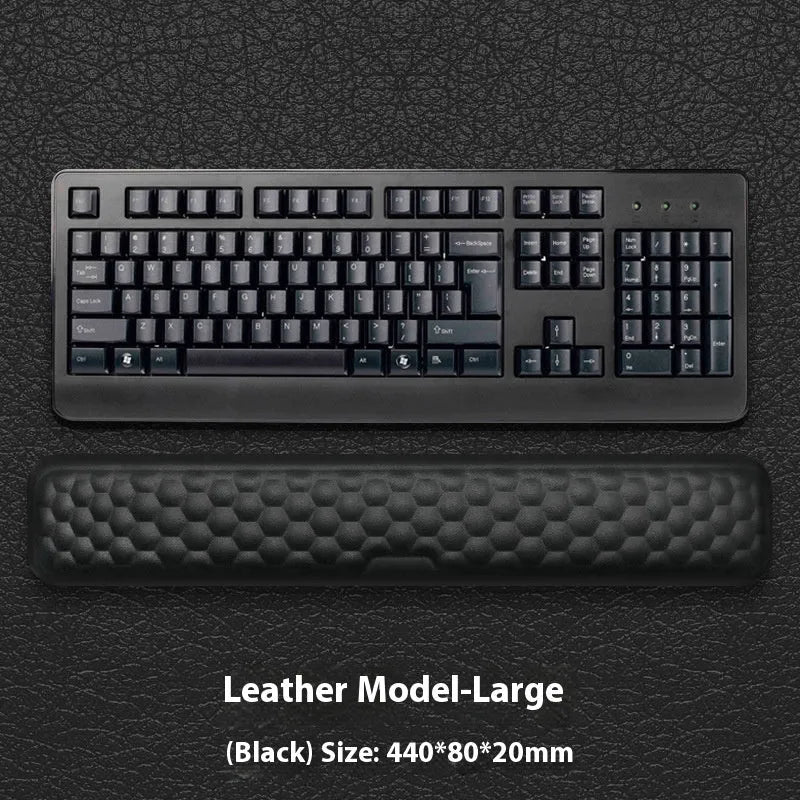 Memory foam mouse wrist pad with silicone base in cloth or leather cover options