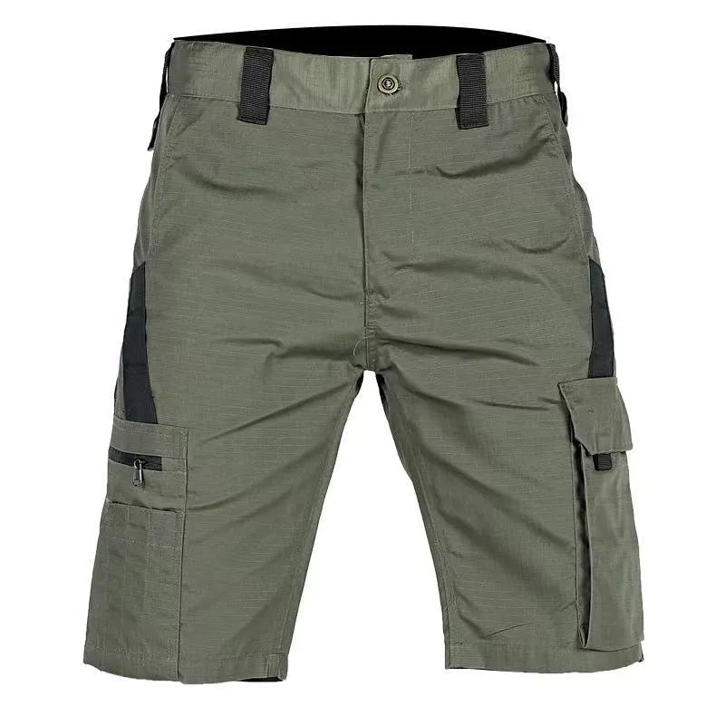 Elastic waist camouflage shorts available in multiple patterns including dark night and CP camouflage