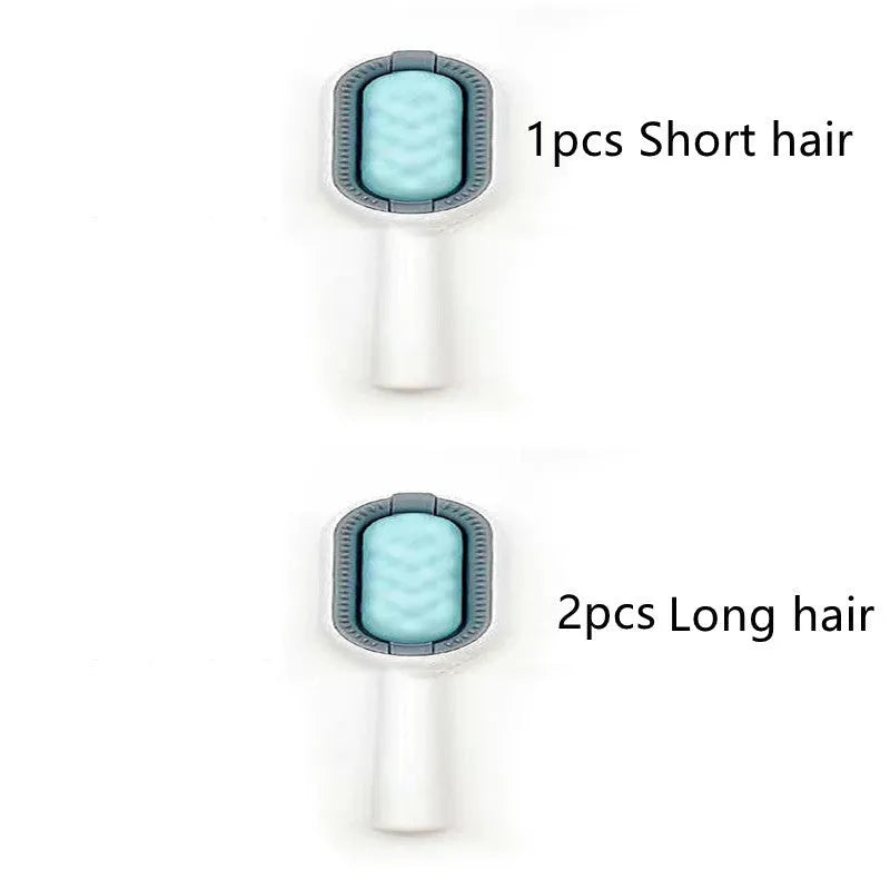 Green plastic pet hair removal comb with disposable adhesive wipes for cats and dogs
