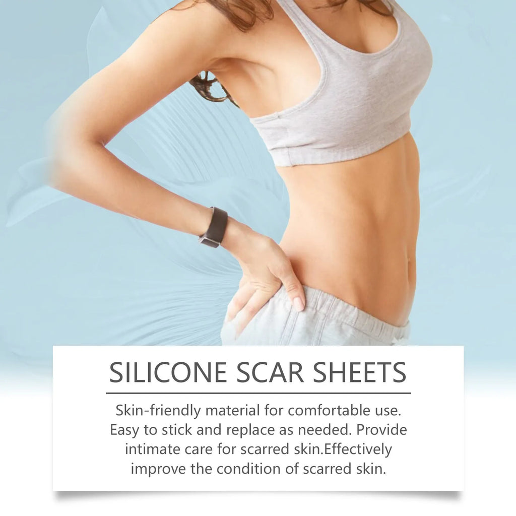 Skin Smooth clear silicone scar paster roll measuring 10cm by 20cm for scar treatment