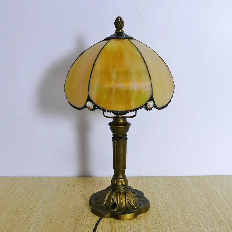 20cm beige simple modern bedside lamp with creative art lighting design