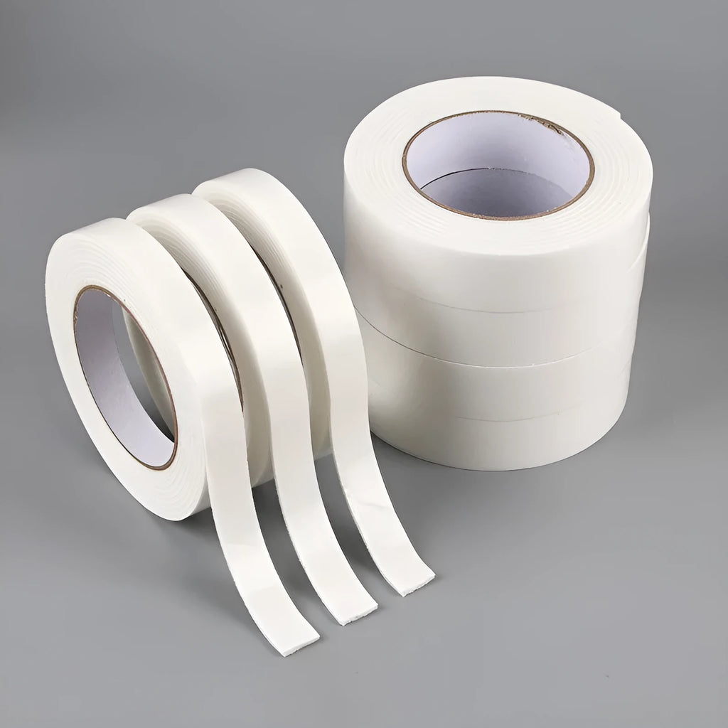 3mm thick foam double-sided adhesive tape roll with BOPP backing in multiple width options