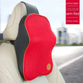 Memory foam car headrest pillow and lumbar support pillow set in seven colour options