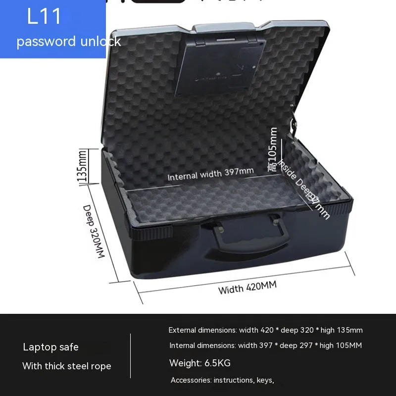 L12 Mechanical 6500G portable safe box with youjingang construction and combination lock