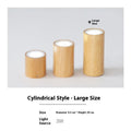 Modern round and square solid wood surface mount downlight for corridor or balcony.