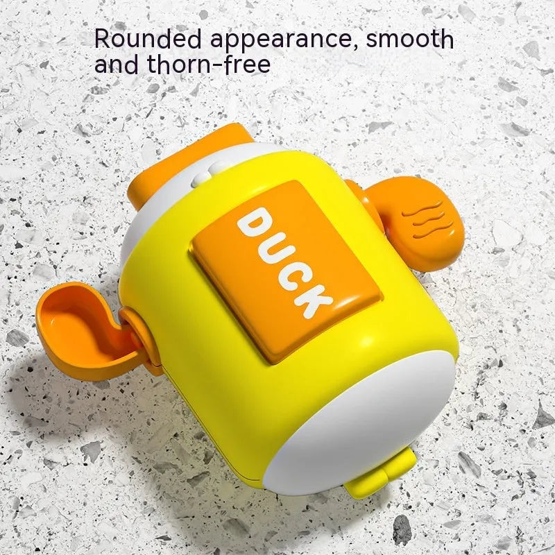 Children's clockwork bath toy, cartoon wind-up water toy, plastic, 8.2 x 9.4 x 5cm, blue pig yellow duck green duck