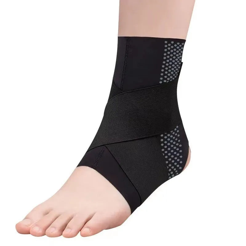 Adjustable Lycra ankle support brace for sports protection in multiple sizes and colours