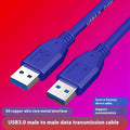 USB 3.0 data cable with nickel-plated connectors for external hard drive boxes, showing length options.