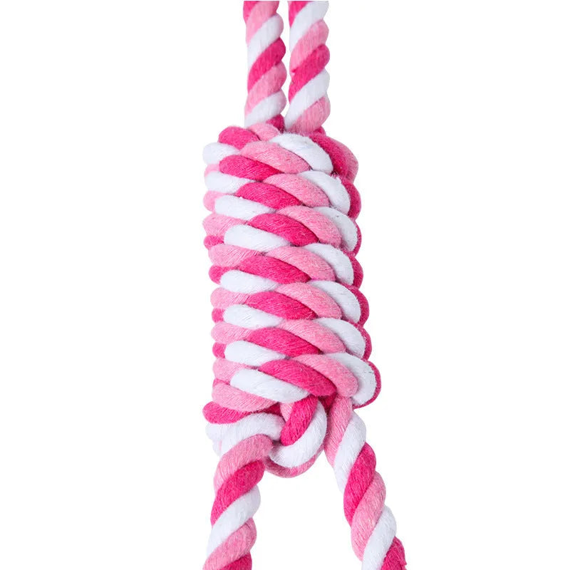 38cm red white blue white cotton string dog chew toy for medium large dogs