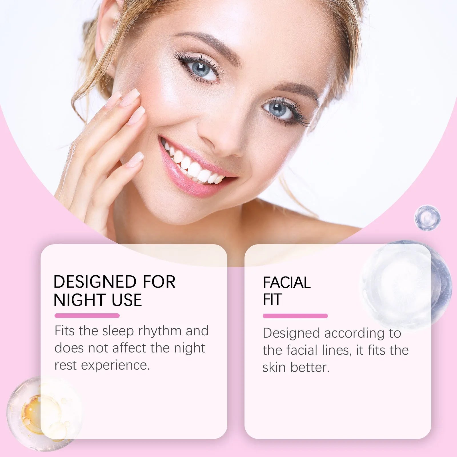 Facial skin fine lines nursing adhesive bandages pack with 144 hyaluronic acid patches