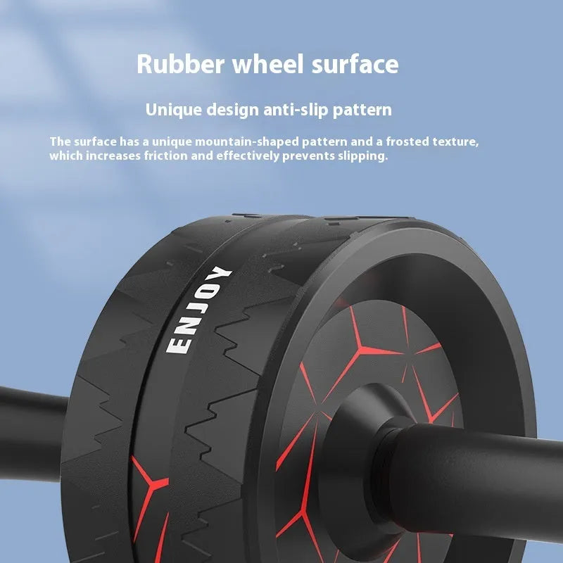 Abdominal wheel fitness roller in flame red, blue, or red and black colours for core training.