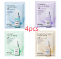Single collagen facial sheet mask with 30g of clear gel on white background.