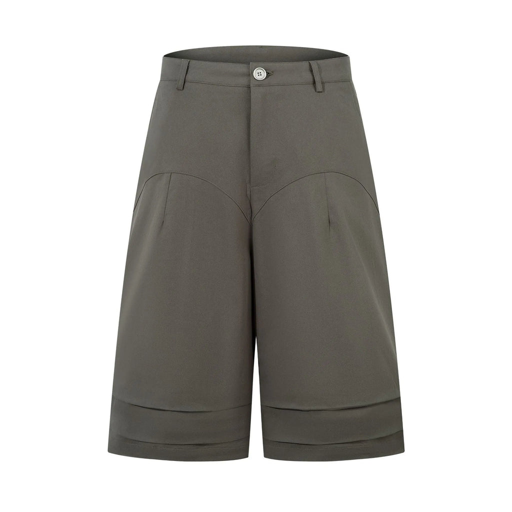 Retro wide leg straight cut denim trousers in mid-calf length, shown in black colour with loose fit silhouette