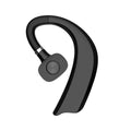 FsrdGT X23 single ear Bluetooth headset with ear hook design, plastic body, black colour