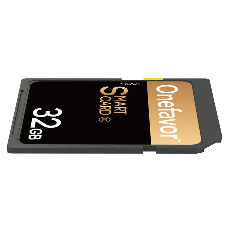 Stainless steel SD to PCMCIA adapter card with 32GB SD card for Mercedes-Benz car systems.