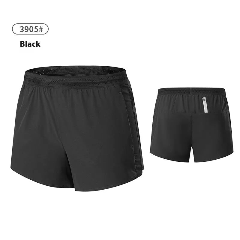 Men's solid colour polyester basketball shorts with low waist design
