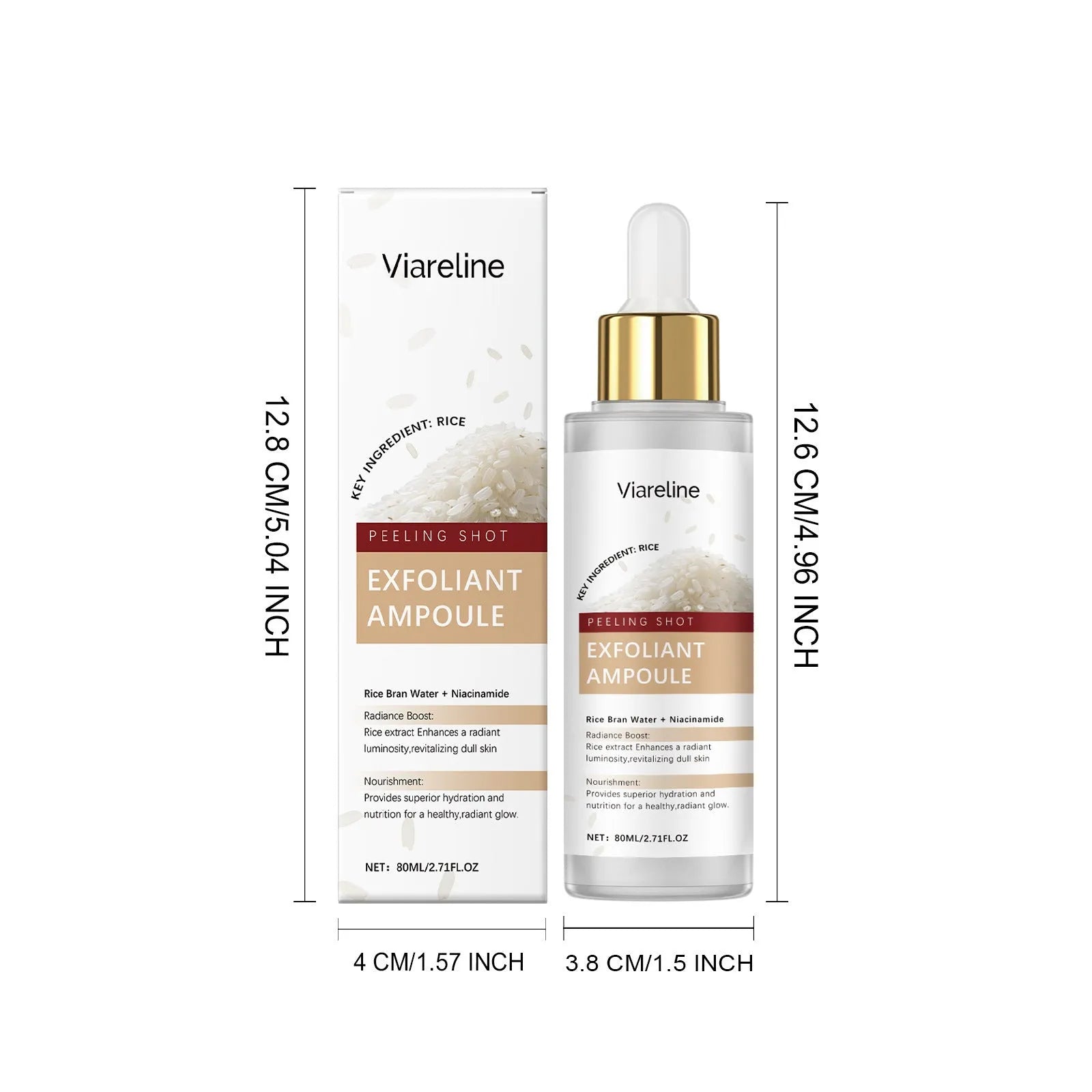 80ml bottle of cleansing and nourishing facial liquid with hyaluronic acid and salicylic acid