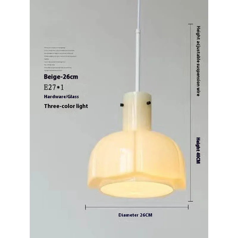 Retro medieval-style glass bud chandelier pendant light in a choice of coloured shades.