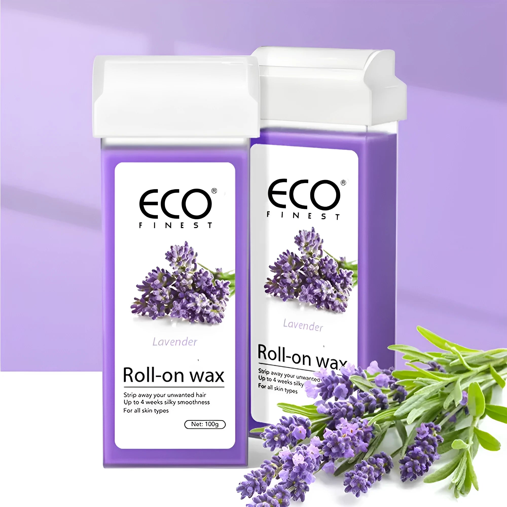Lavender-scented universal hair removal wax pot for full body treatment on any skin type