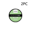 Tanning cream tube and aloe vera gel jar combination set for summer tanning and after sun care