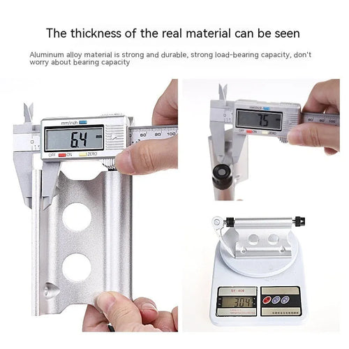 Silver metal bicycle front fork quick release fixing clamp