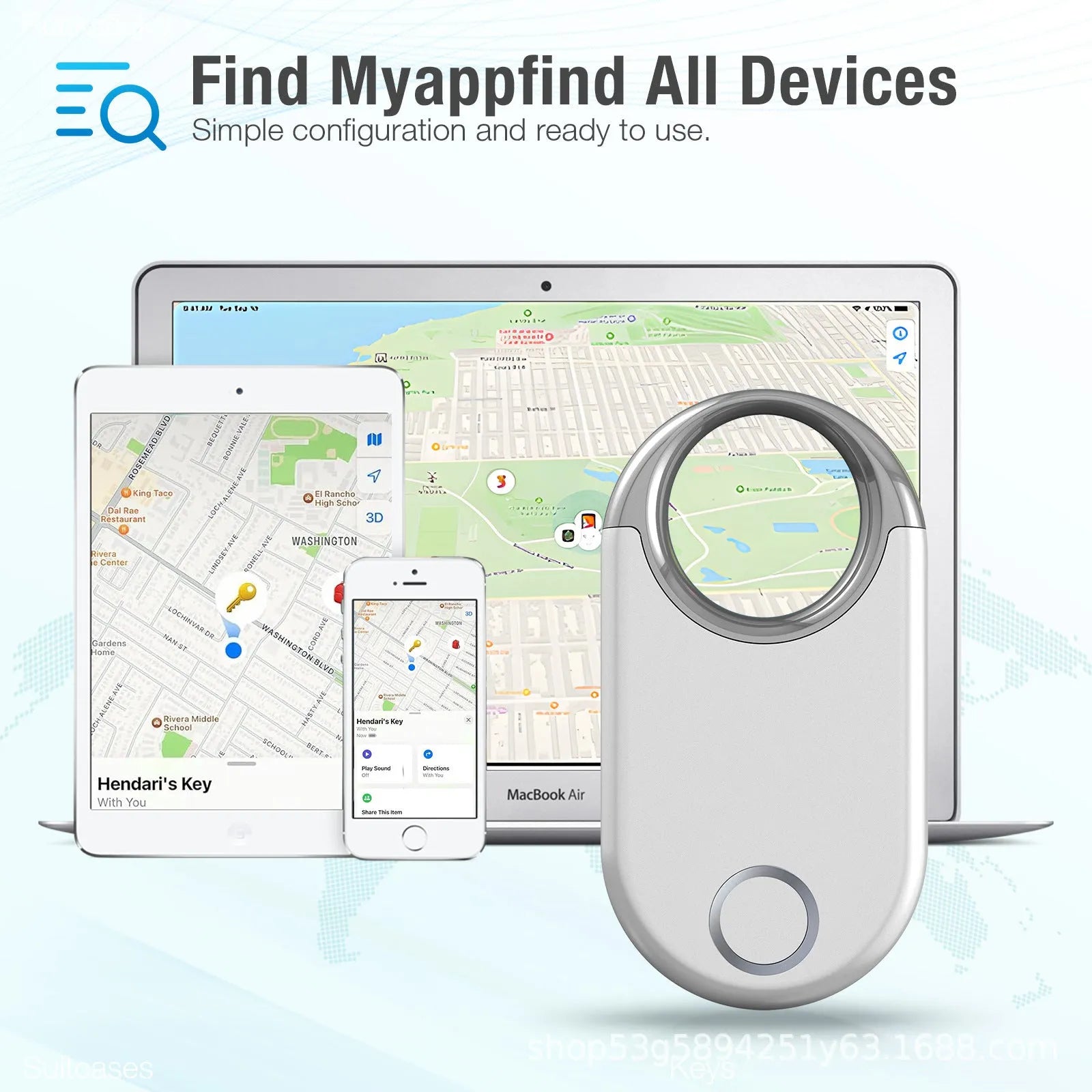 Black and white GPS tracking device for pets and children with USB charging port