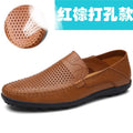 Men's cowhide leather shoes with round toe and flat heel in black, brown, and dark brown colour options