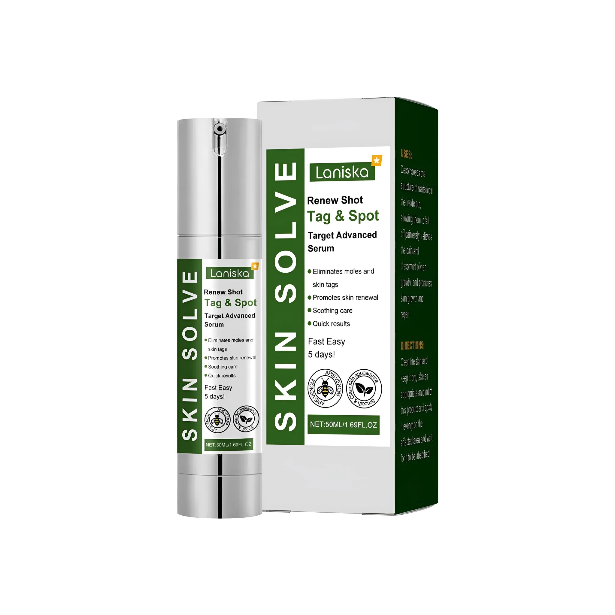 50g jar of skin blemish removal and repair cream with tea tree oil and centella asiatica.