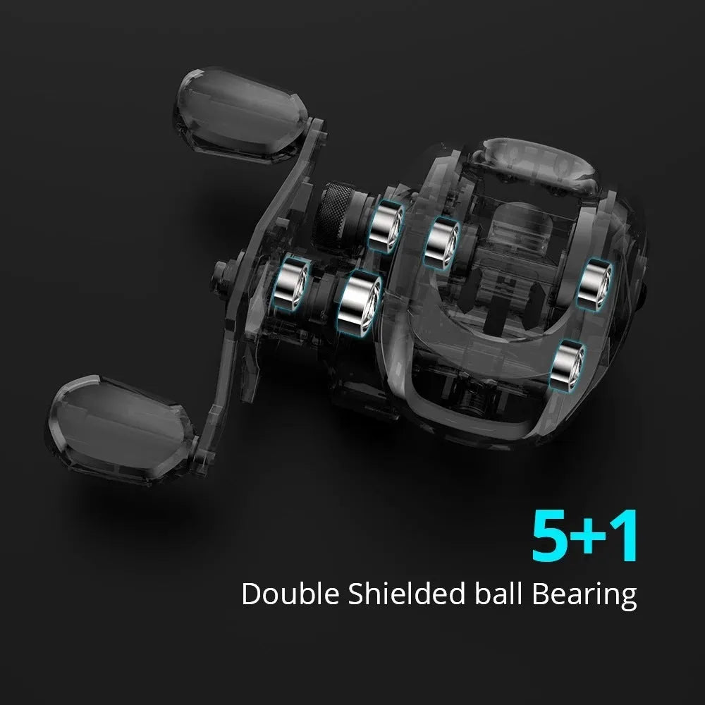 Drip wheel rocking wheel fishing reel with left-hand and right-hand configuration options