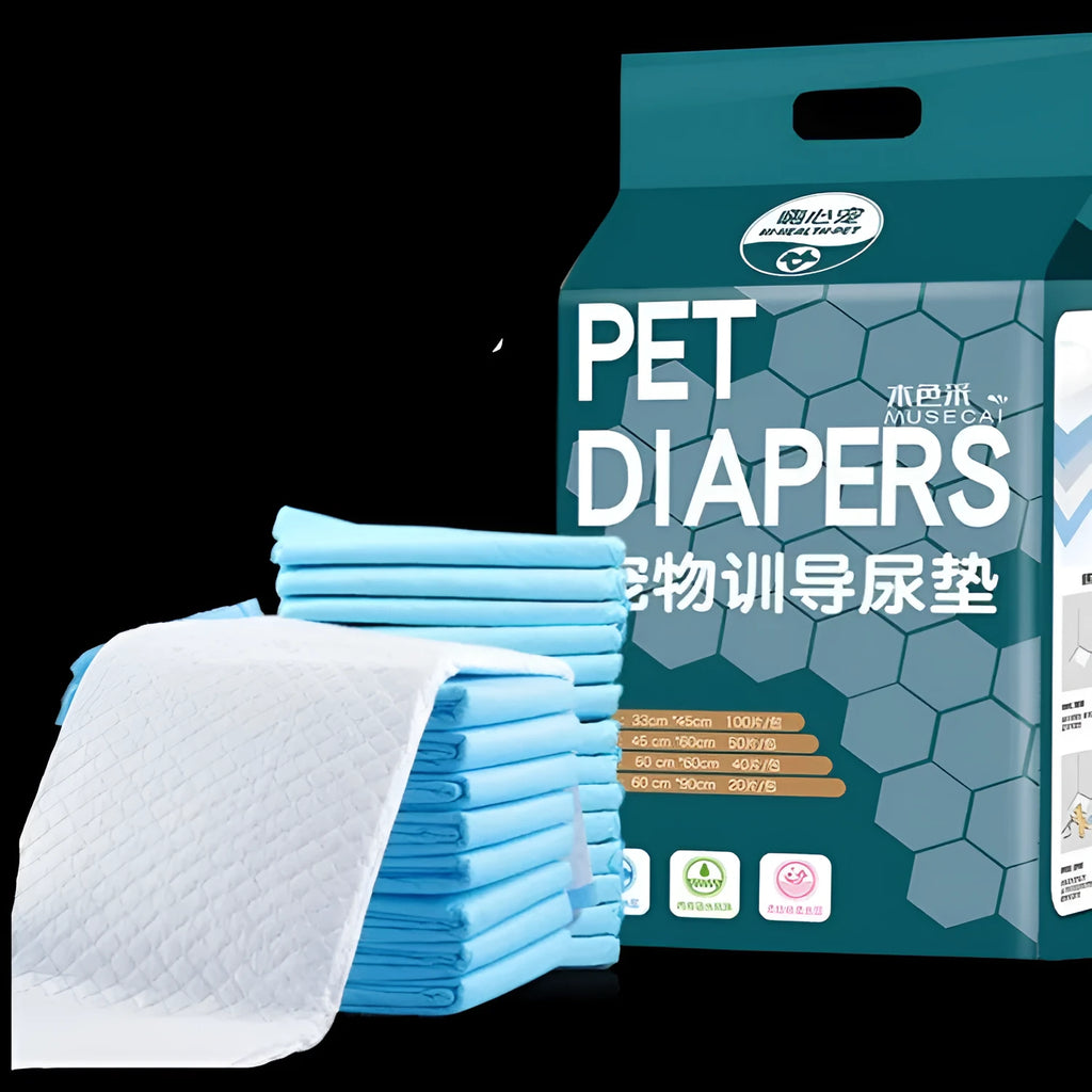 Thickened absorbent pet changing pad with PE leak-proof film, available in Carbon C fibre and sizes L M S XL.