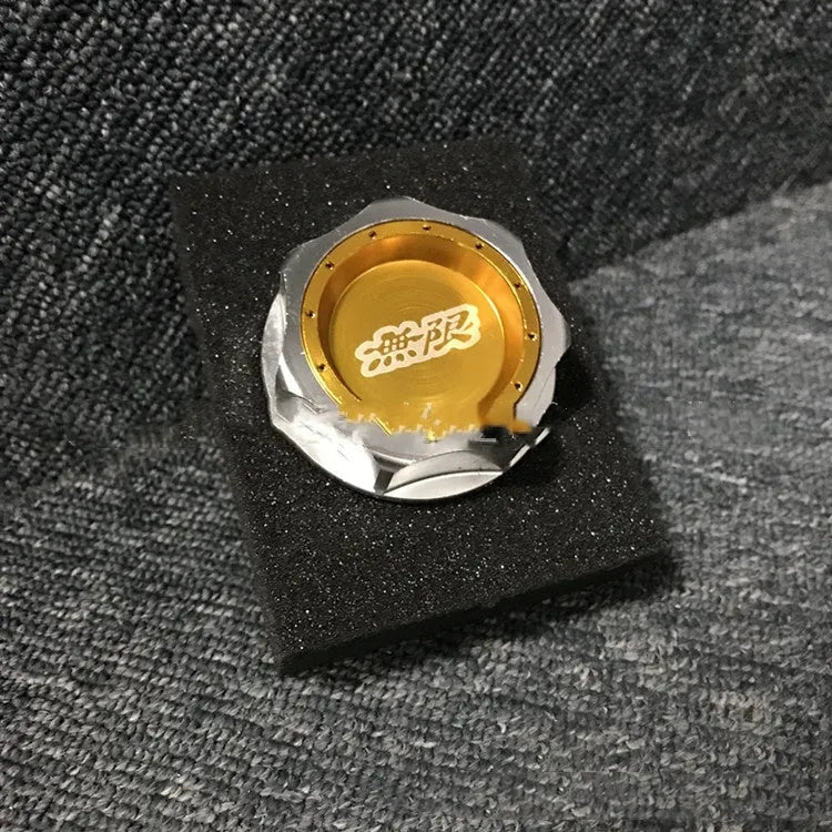 Aluminium alloy oil filter cap for Honda in red, blue, silver, black, purple, and gold colour options.