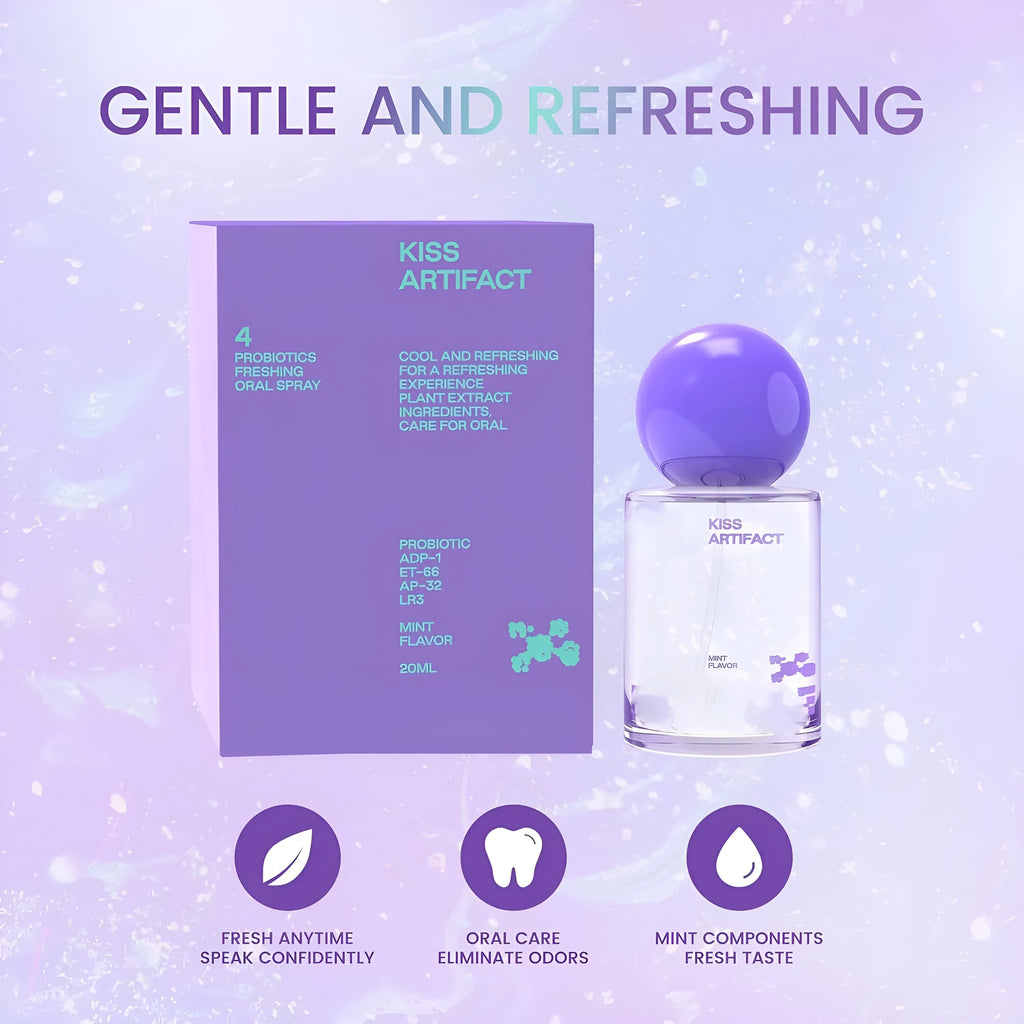 20ml portable oral spray bottle with hydrating probiotics formulation for household body care